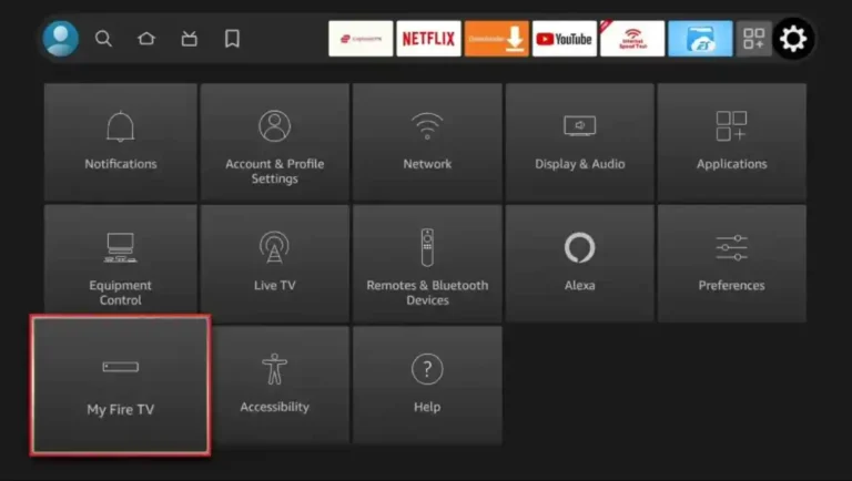 Select My Fire TV